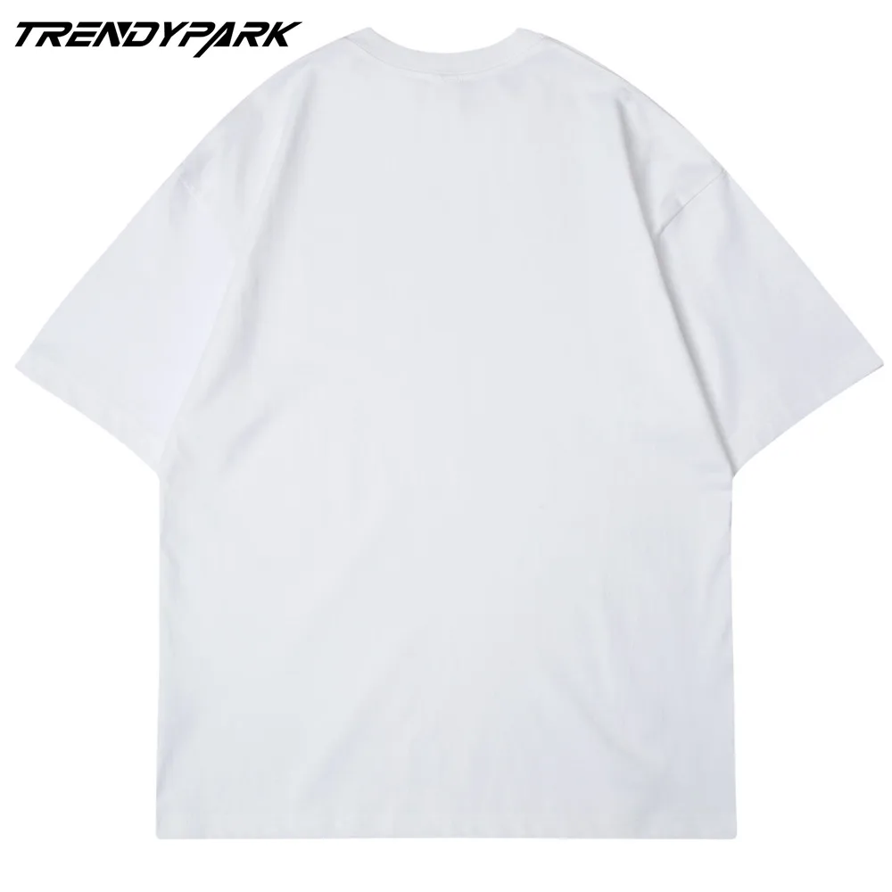 

Men's T-shirt 2021 New Summer Short Sleeve Printed Tee Hip Hop Oversized Cotton Casual Harajuku Streetwear Top Tshirts Clothing