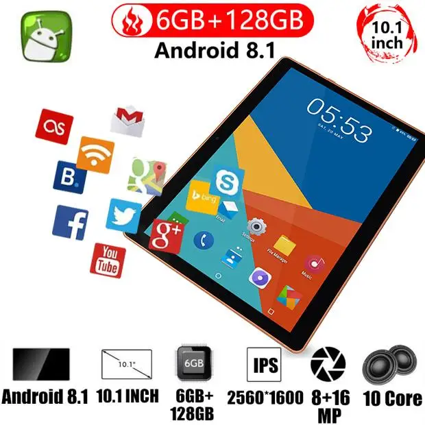 

Планшет на Android 10,0, восемь ядер, экран 10 дюймов, 4G LTE