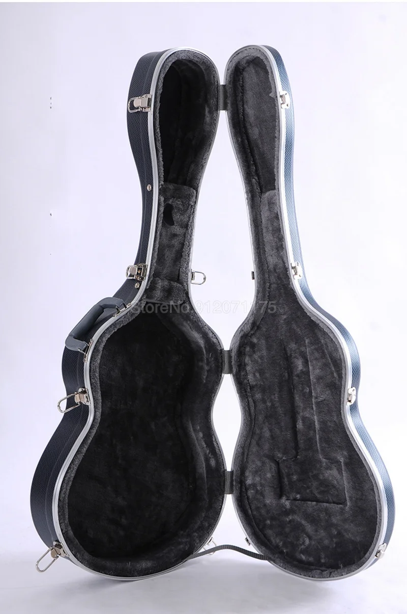 

Ammoon 41 Inch Acoustic Guitar Gig Bag Lightweight Hardshell Carry Case Fabric Exterior Plush Lining Detachable Shoulder Straps
