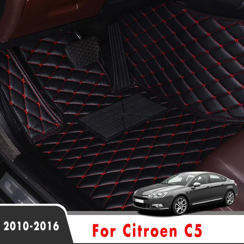 Автомобильные напольные коврики LHD для Citroen C5 2016 2015 2014 2013 2012 2011 2010 аксессуары