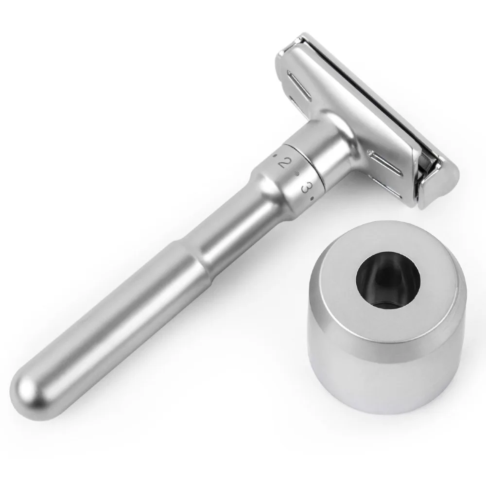 

Mingshi Adjustable Safety Razor and Base for Man Shaving Razor Classic Safety Razor ming shi 2000s can choose Base and Razor