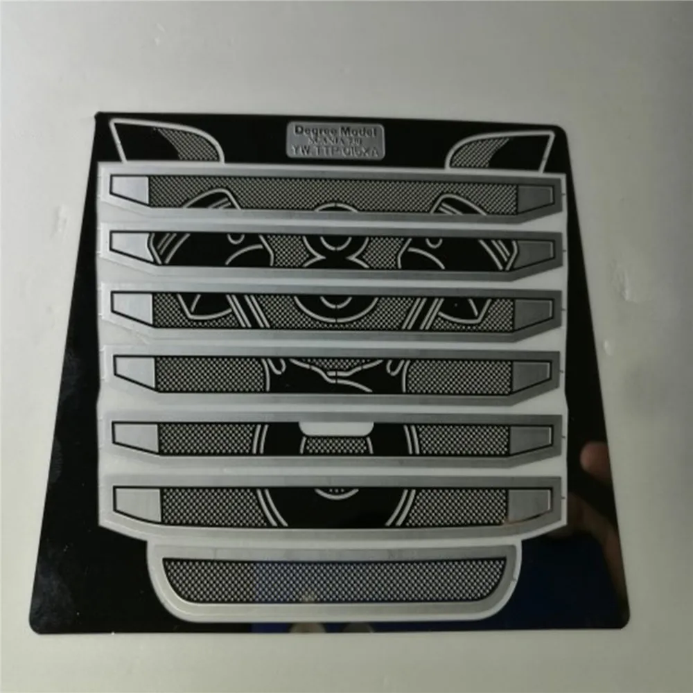 Декоративная металлическая передняя впускная решетка для 1/14 Tamiya Scania R730 RC