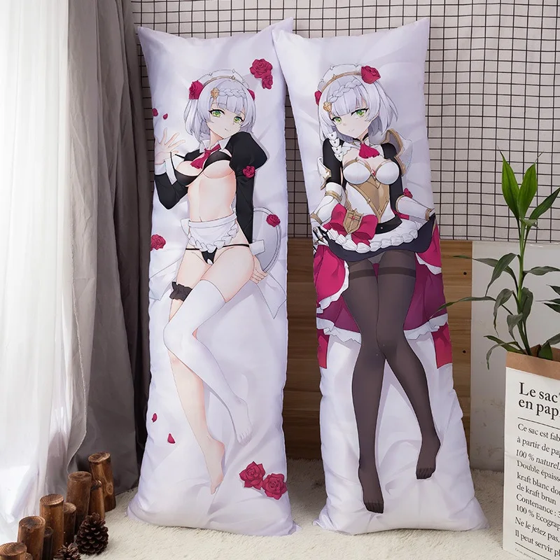 

Наволочка для подушки Noelle для косплея Genshin Impact Dakimakura наволочка аниме подушка для тела Kawaii Loli подушка для сексуальной девушки Waifu