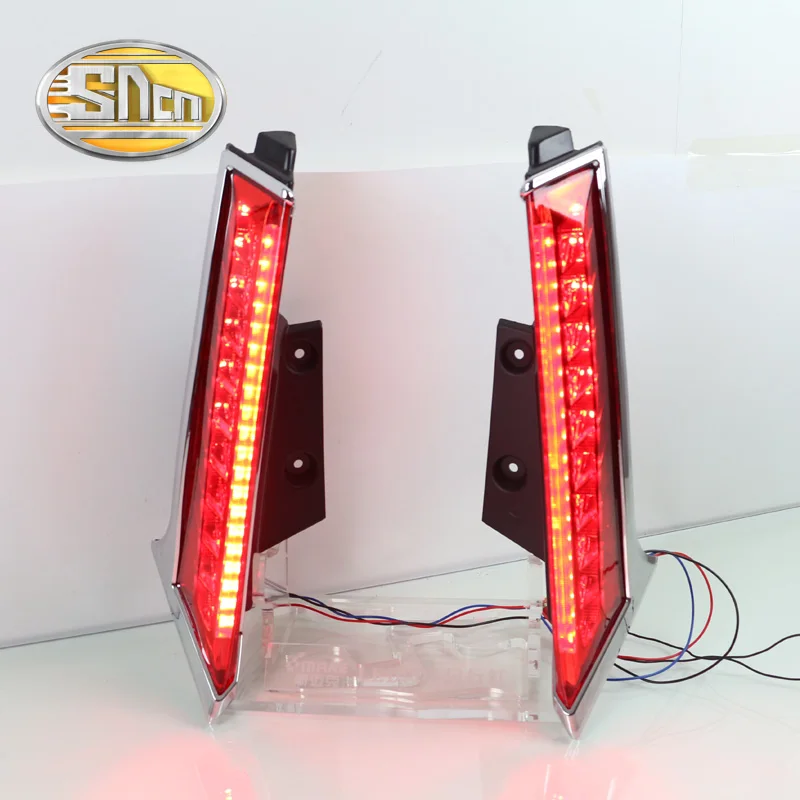2 pcs For Nissan Xtrail X-trail X trail 2014-2016 LED DRL Rear Bumper tail light fog lamp Brake Lights Signal | Автомобили и