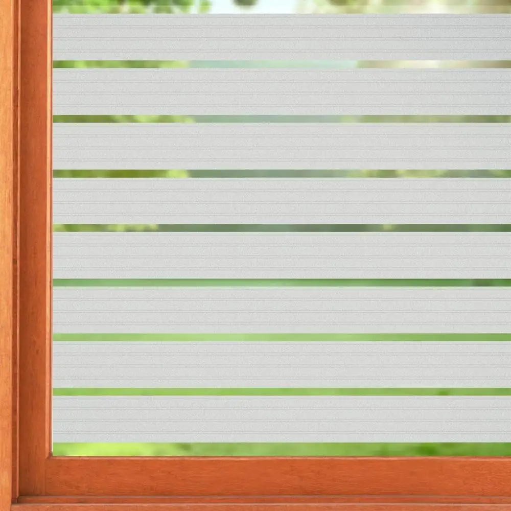 Оконная пленка BUNPIG в полоску статическое Приклеивание наклейки для