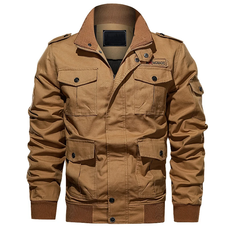 Куртка мужская в стиле милитари Брендовая верхняя одежда европейском и