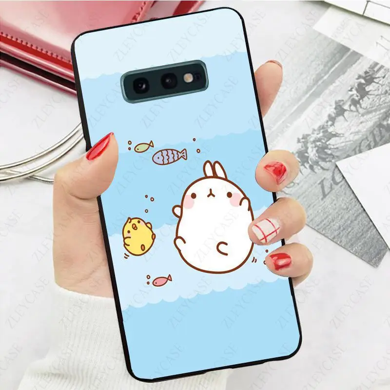 Kawaii коробка картофель кроликов Molang мягкий чехол для телефона с изображением