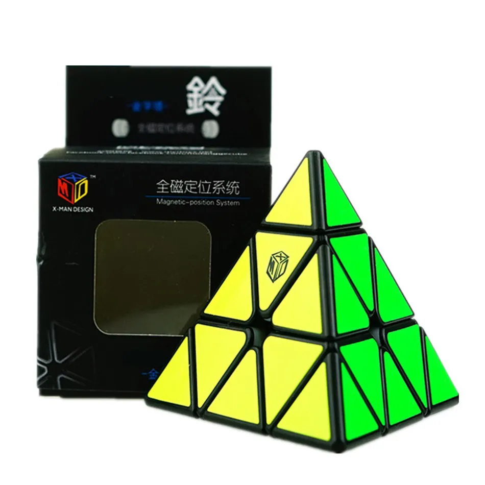 Qiyi Пирамида колокол волшебный куб xman 3x3 3x3x3 система магнитного положения