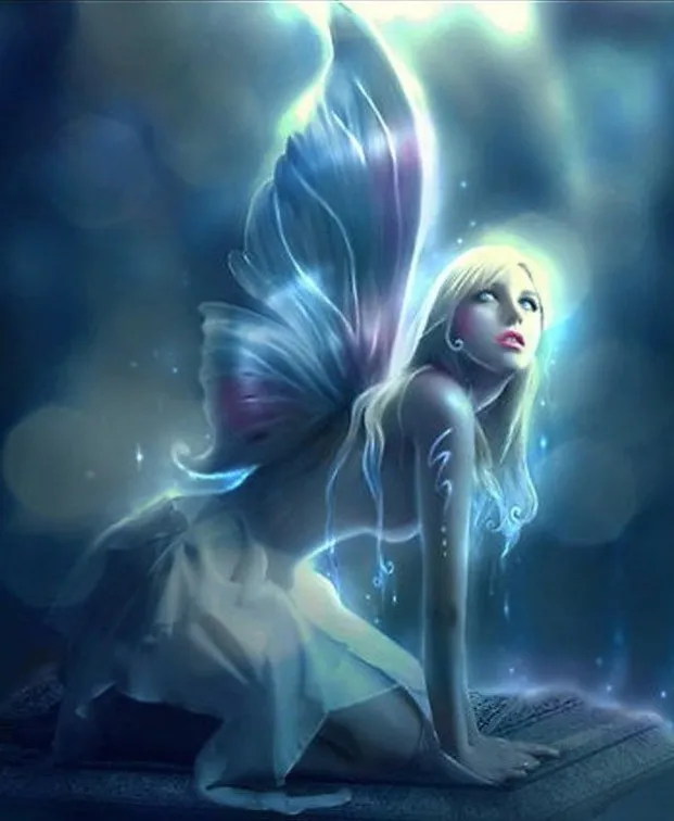 

Алмазная вышивка JMINE Div 5D "Бабочка, эльф, фея"