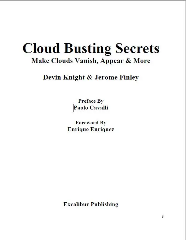 

Cloud Busting Secrets by Devin Knight and Jerome Finely Magic Tricks