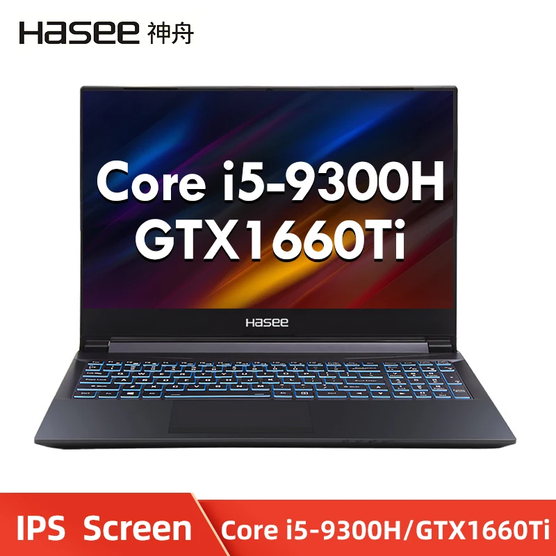 Hasee Z7 CT5NA ноутбук для игр (Intel 9Gen I5 9300H + GTX1660Ti 6G GDDR6/8G ram/512G SSD/DOS/15 6 ''IPS)