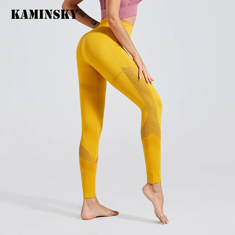 Новинка леггинсы Kaminsky для тренировок с эффектом пуш ап высокой талией Женские