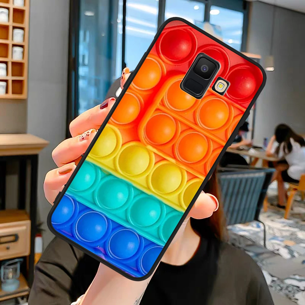 

New Bubble Fidget Reliver Stress Antistress for Samsung Galaxy A3 A5 A6 A7 A8 A10 A30 A40 A50 A22 A32 A72 A82 J6 J7 J8 Plus etui