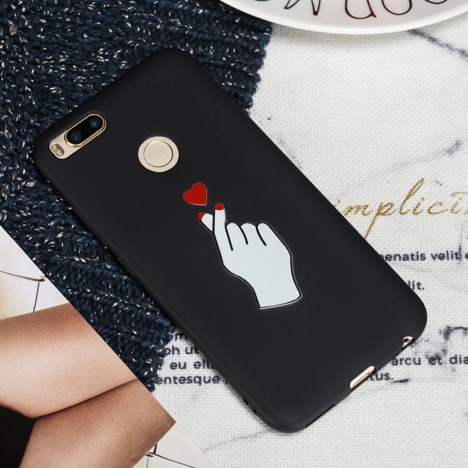 Черный силиконовый чехол для телефона Xiaomi mi A1 сердцебиение Fundas Coque Capinhas Hoesjes Etui Xiao