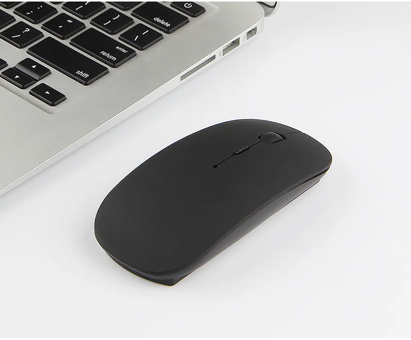 black Бесшумная беспроводная Bluetooth мышь для ноутбука lenovo Miix510 Miix520 Miix320/300/310/325/Miix4/5/Pro/Yoga Book Ideapad - Color: black