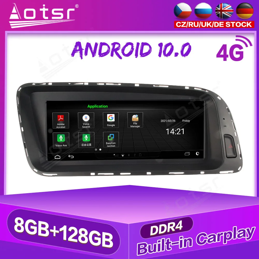 

For Audi Q5 2009-2016 Android Car GPS Navigation Multimedia Player Radio 8+128G 4G LTE Wireless Carplay Auto Touch Screen Stereo