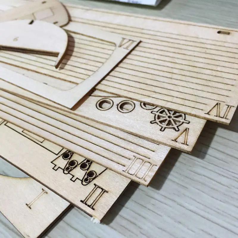 Модель сборки корабля Diy наборы деревянная парусная лодка 1:50 Масштаб украшение