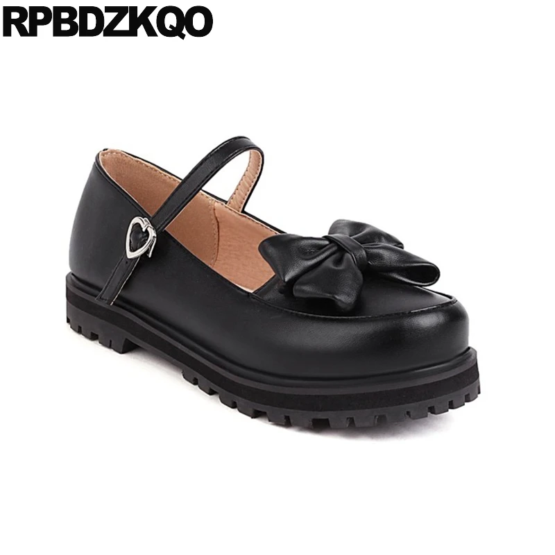 Туфли женские с круглым носком на плоской подошве 10 размеров | Обувь