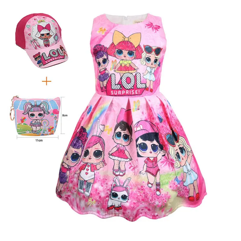 Новый сюрприз мультфильм без рукавов Аниме Кукла Забавное платье большой глаз