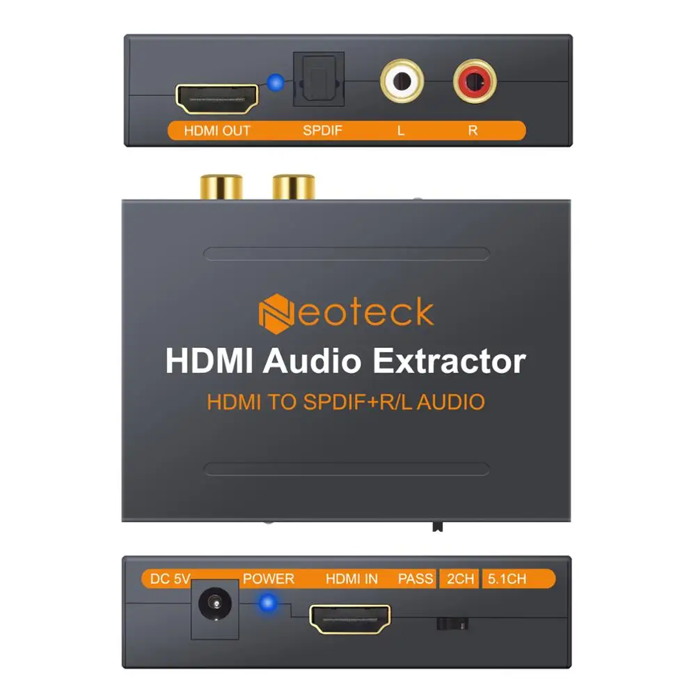 HDMI Совместимость с оптическим TOSLINK SPDIF совместимый аналоговый RCA L/R стерео аудио