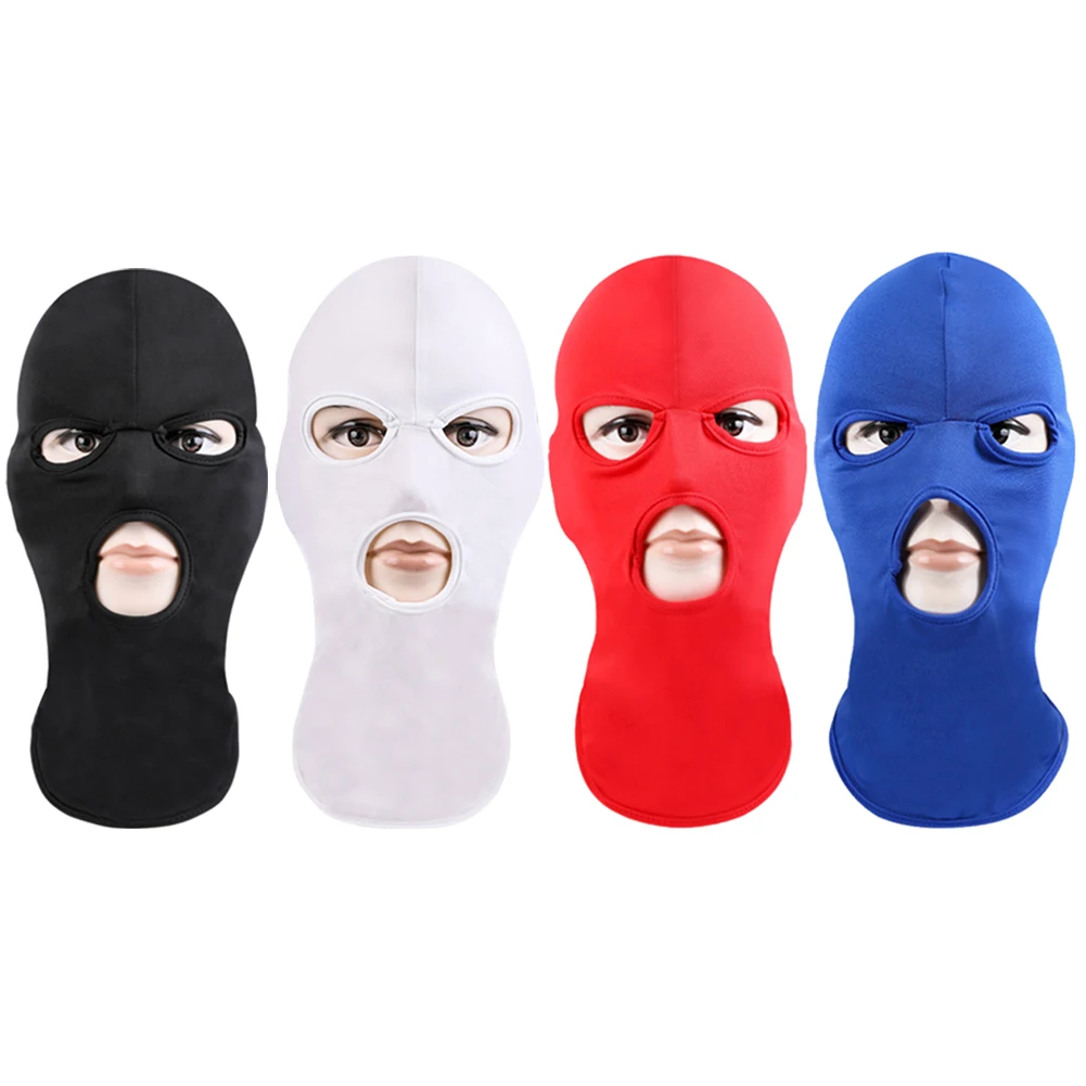 

Unisex Three-Hole Winter Warm Cycling Hood Mask Cap Windproof Dustproof Breathable Outdoor Sports Full-Face Cover Ski Equipment