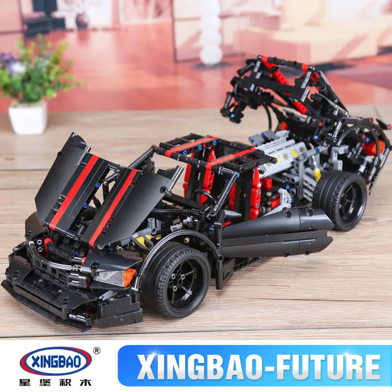 DHL 07003 Technic Автомобильная Игрушечная модель мс Assassins X19 спортивный автомобиль