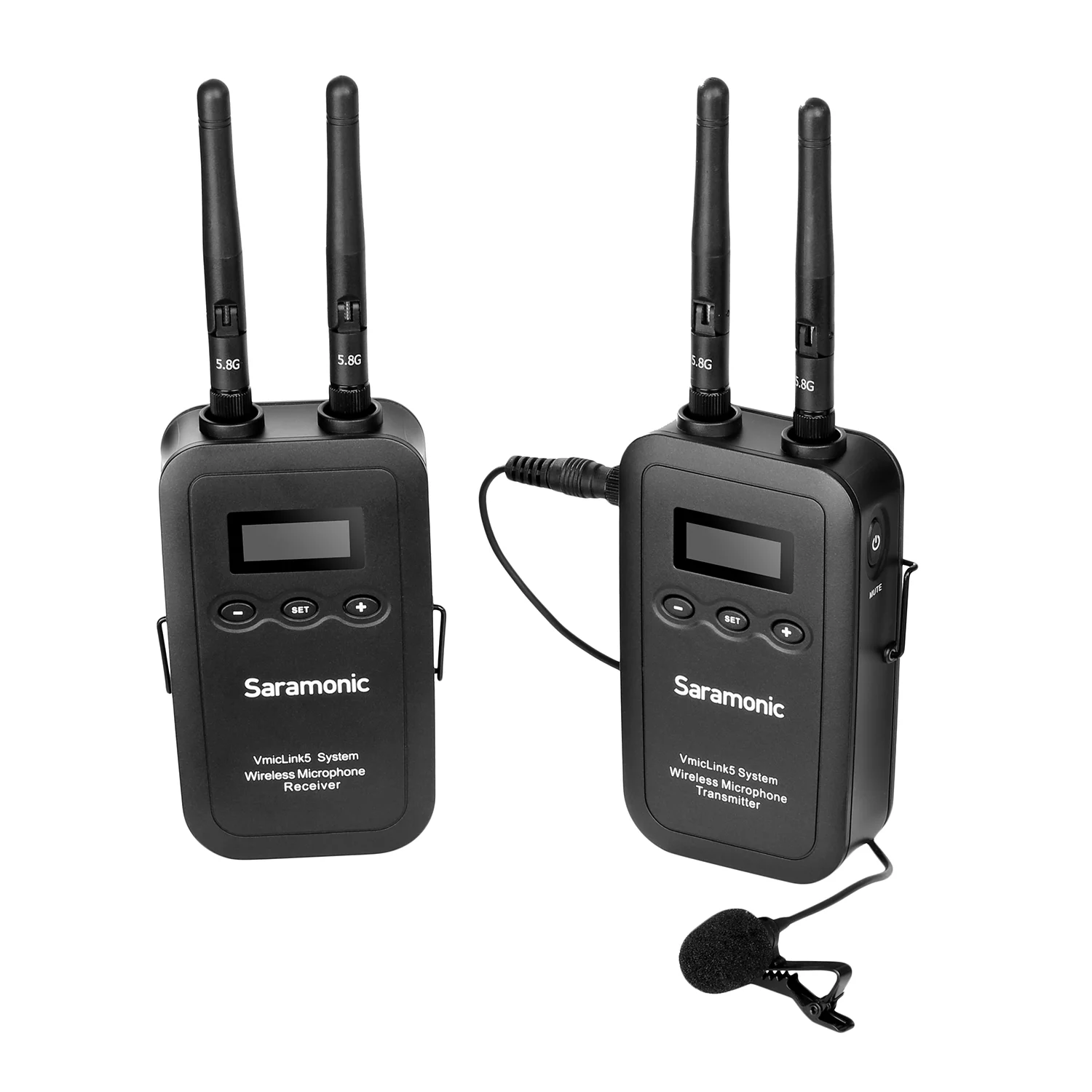 Беспроводная петличная микрофонная система Saramonic VmicLink5 5 8 ГГц 3 передатчика и 1