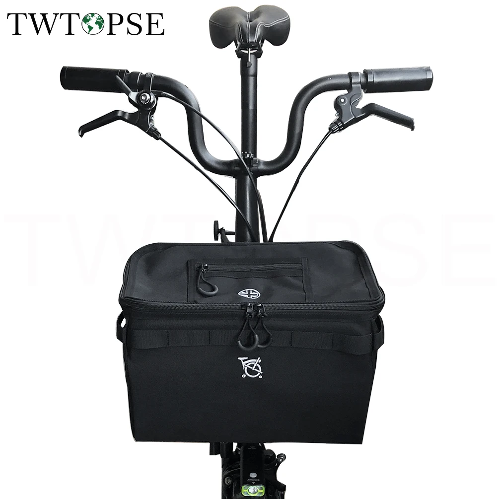 Велосипедная мини-корзина TWTOPSE 15 л для Brompton складная сумка велосипеда