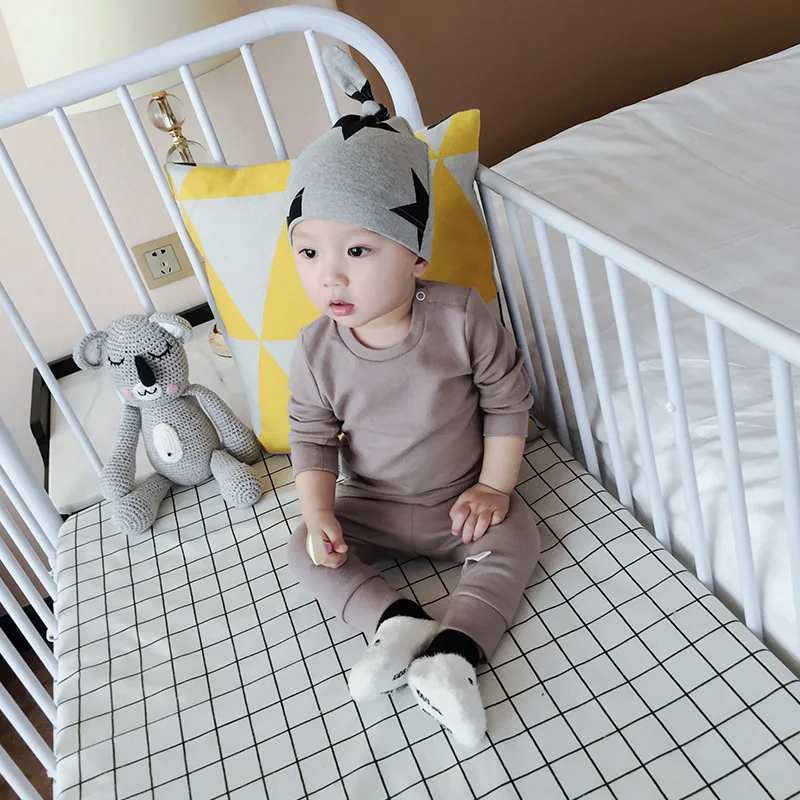 2020 New 3M-2T Winter Baby Girl Clothes Set Boys Shirts+pants 2pcs Kids Clothing Girls Cotton Suits | Детская одежда и обувь