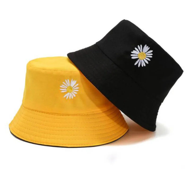 1 шт. Новая модная Маргаритка цветок шляпа Кепка для мужчин и женщин двусторонняя