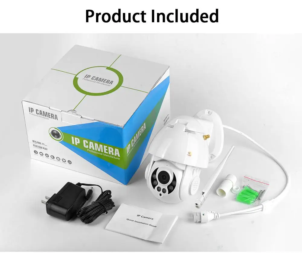 Wanscam K38D 1080P WiFi PTZ IP камера распознавание лица автоматическое отслеживание 4X зум