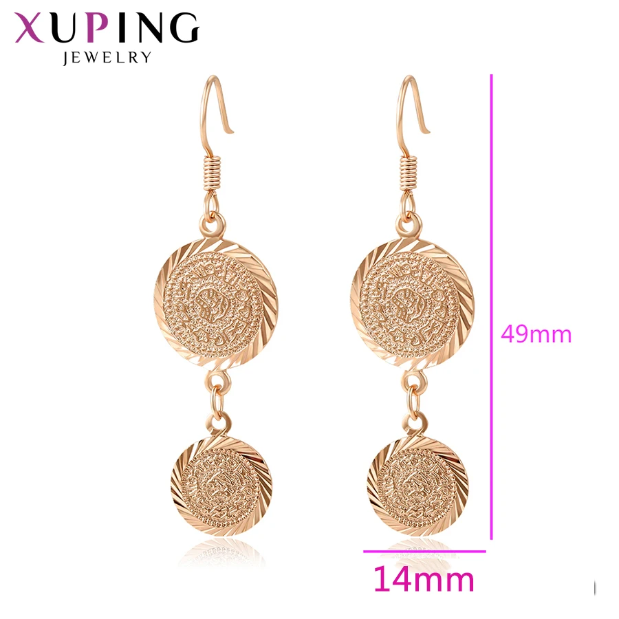 Xuping модные вечерние серьги новый дизайн позолоченные ювелирные изделия для