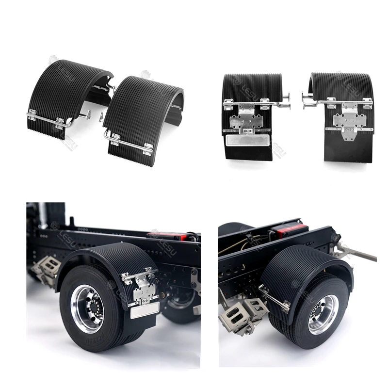 1/14 Rc Truck Tamiya Tractor Trailer Rear Wheels Fender Mud Guard for Radio Control Toys Dump Truck FH12 FH16 750 56360 56312