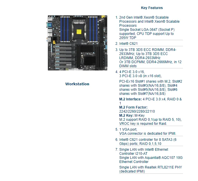 Материнская плата для одноканальной рабочей станции ультра микро 3647 контактов 4