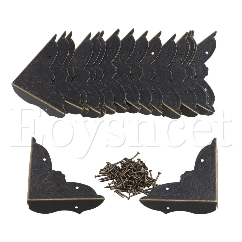 10 шт. бронзовые защитные Угловые накладки на края стола 52x15 мм | Обустройство дома