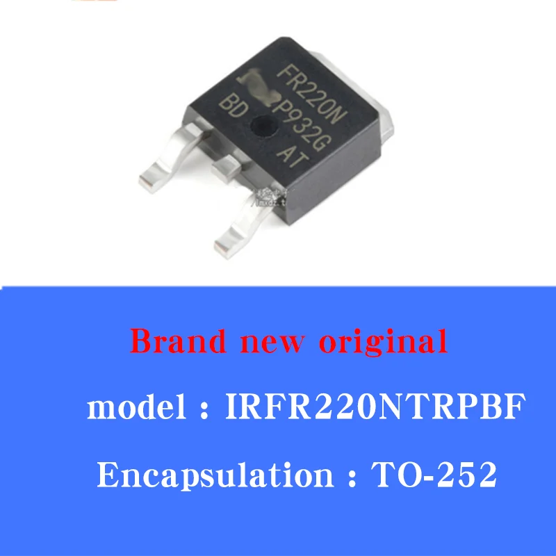 

20/pcs Lot New original IRFR220N FR220N TO-252-3 N channel 200V 5A power field effect MOS tube