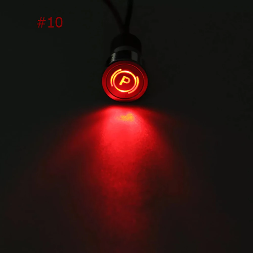 16 мм 12V светодиодный пилот Панель тире индикатор сигнала Предупреждение