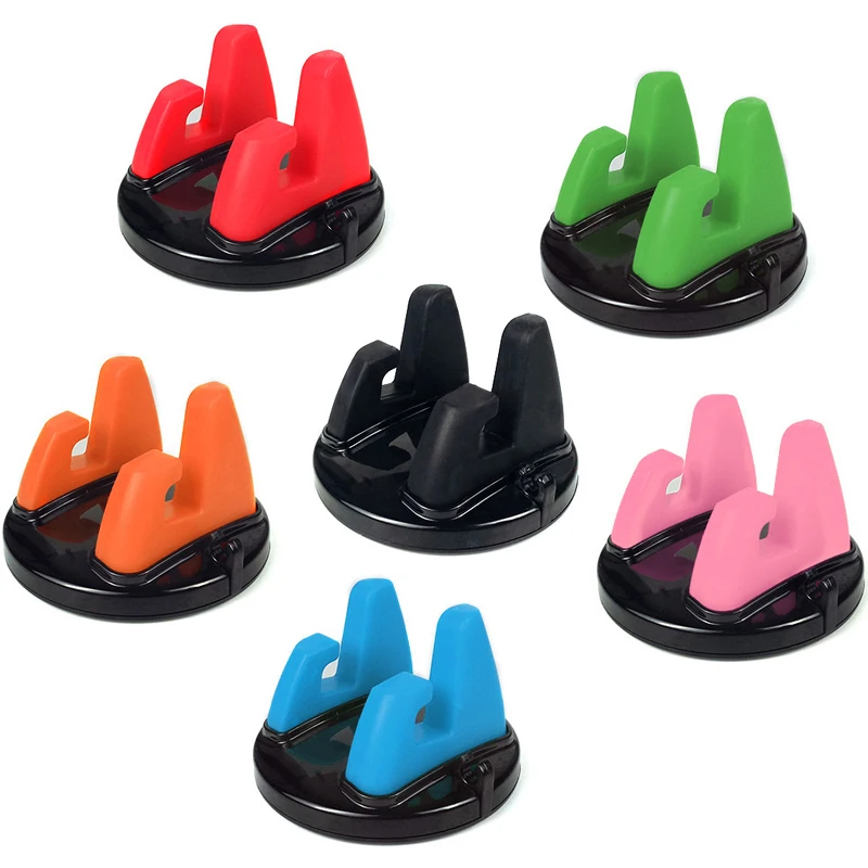 

360 Degree Car Phone Holder Soft Silicone Anti Slip Mat Mobile Phone Mount Stands Support Car GPS Dashboard Bracket