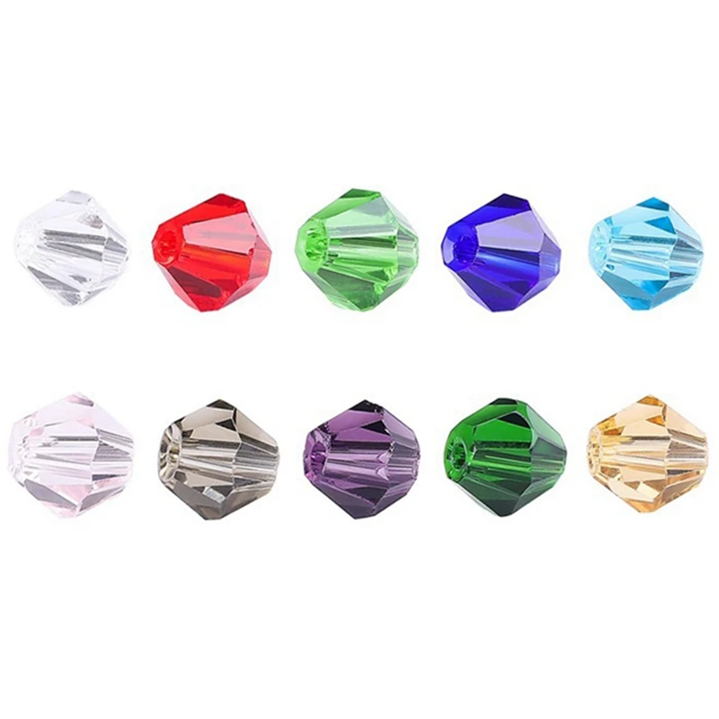 

Crystal Pointed Bead Glass Diamond Bead Set Diy Handmade Beaded Material Jewelry Accessories