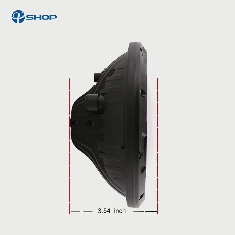 7-дюймовая круглая лампа для фар мотоцикла 80 Вт дальнего/ближнего света