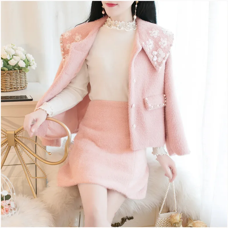 SWEETXUE/Новинка 2019 года женская зимняя короткая куртка из меха норки с бусинами и