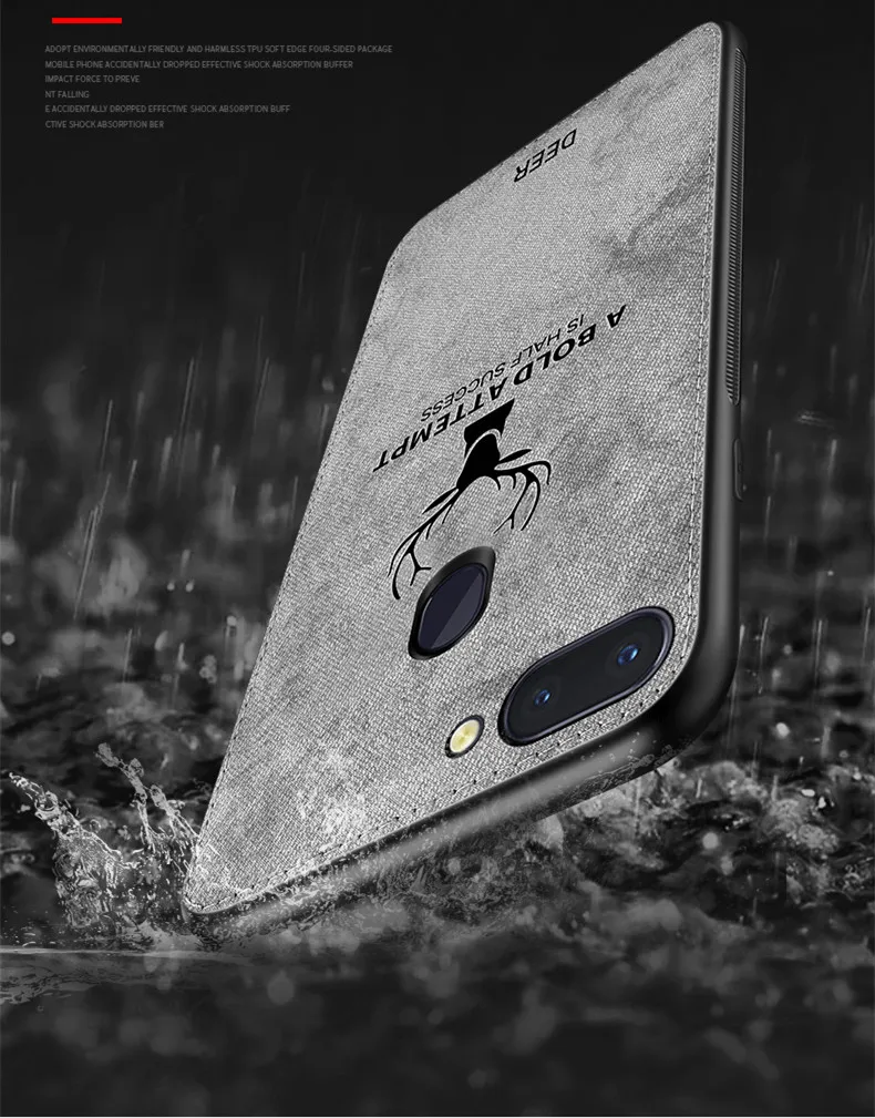 Роскошный тканевый чехол с оленем для Oppo A9 A7X Reno X10 zoom A5 A7 A83 A79 A73 A59 A3 A3s Чехол Мягкий
