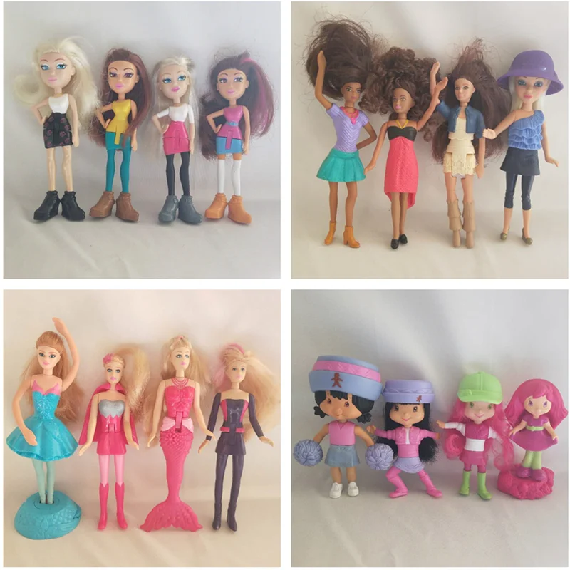 Клубничный торт dollsmcdonald's Product Bratz Кукла Принцесса Девочка 10 см Фигурки игрушки для детей