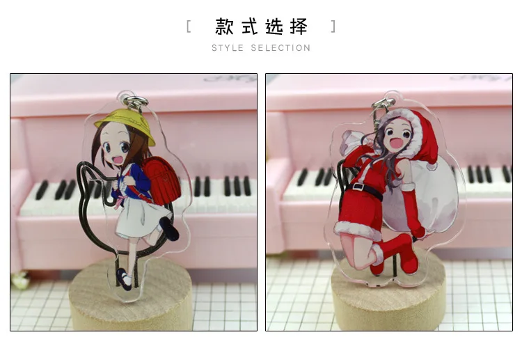 Аниме Teasing Master Takagi-san Takagi Nishikata акриловые двойные брелки