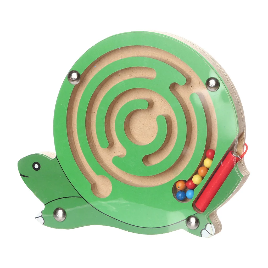 Деревянный магнитный лабиринт игрушки детская игра деревянные интеллектуальные