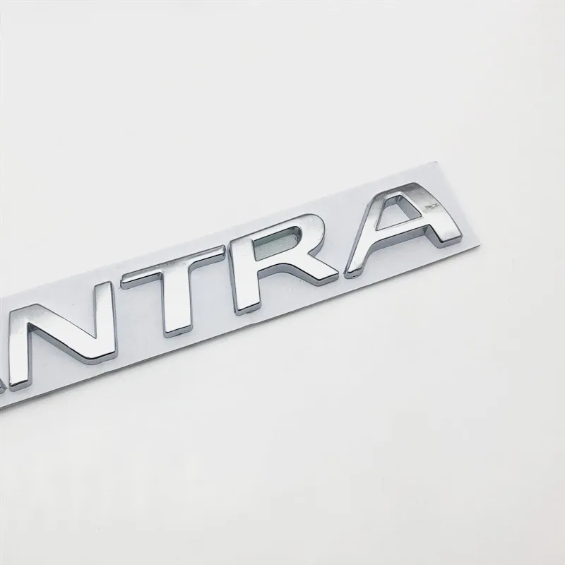 Для Hyundai Elantra Автомобильная наклейка на заднюю часть ботинок с буквами Хромовая