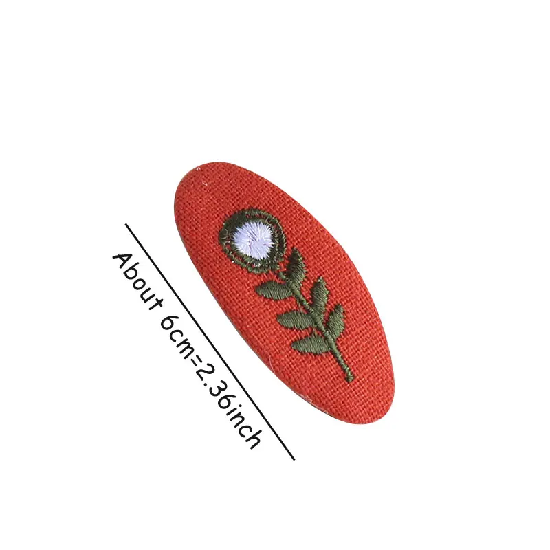 Женская заколка для волос M MISM безопасная с цветочной вышивкой BB аксессуары