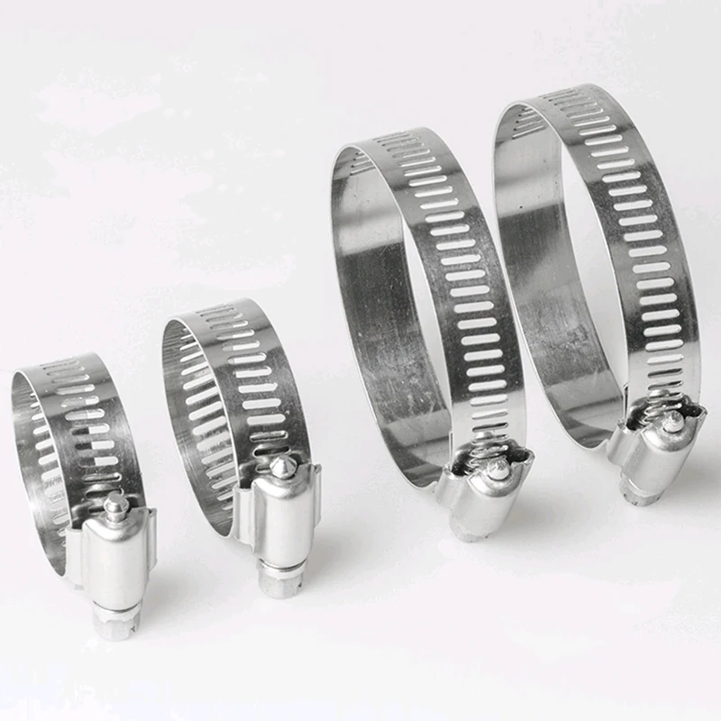 5pcs 6mm-25mm Stainless Steel Mini Fuel Line Pipe Hose Clamp Clip Optional Size for Air Water Silicone | Обустройство дома