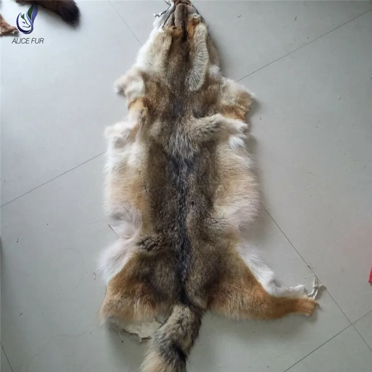 Натуральный койотовый мех натуральный Койот шкуры для капюшона обрезка По