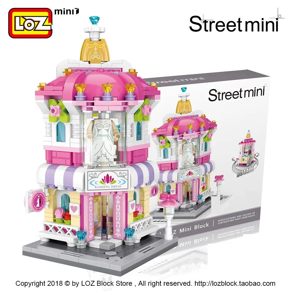 LOZ Mini Street View City строительные блоки DIY сборка Обучающие кирпичи 3D архитектура модели магазин детский подарок рождественские игрушки